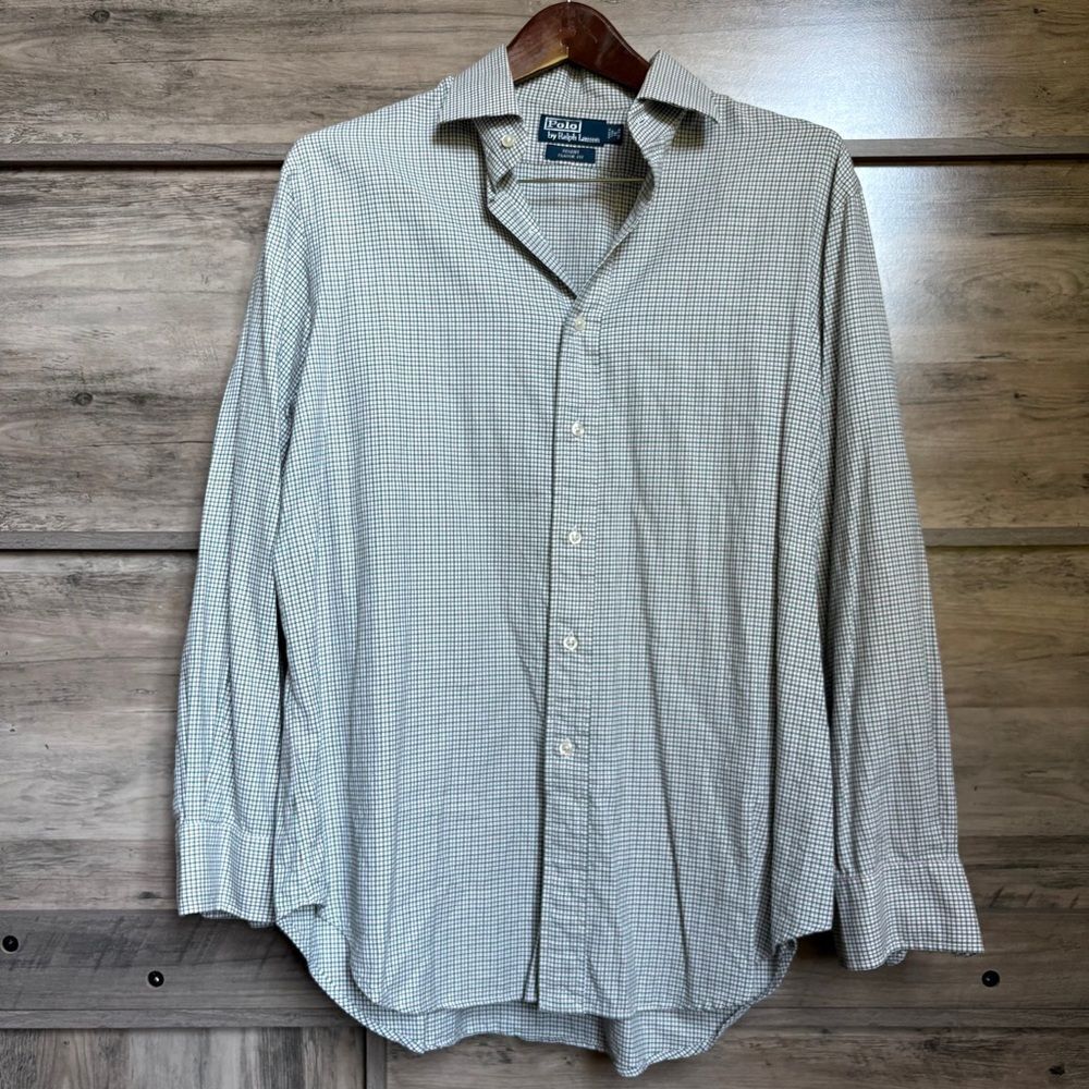 Polo by Ralph Lauren 16 32/33 Button Down Dress Shirt Preppy Luxury Professional